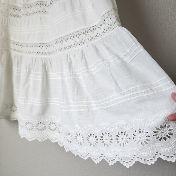 VICTORIAN Hand Embroidered Floral Christening Gown - Picture 6 of 11